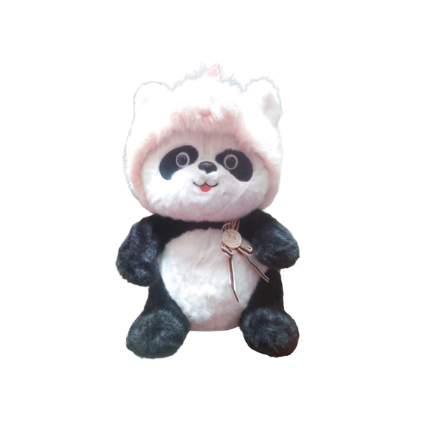 Pink Cap Panda Plush
