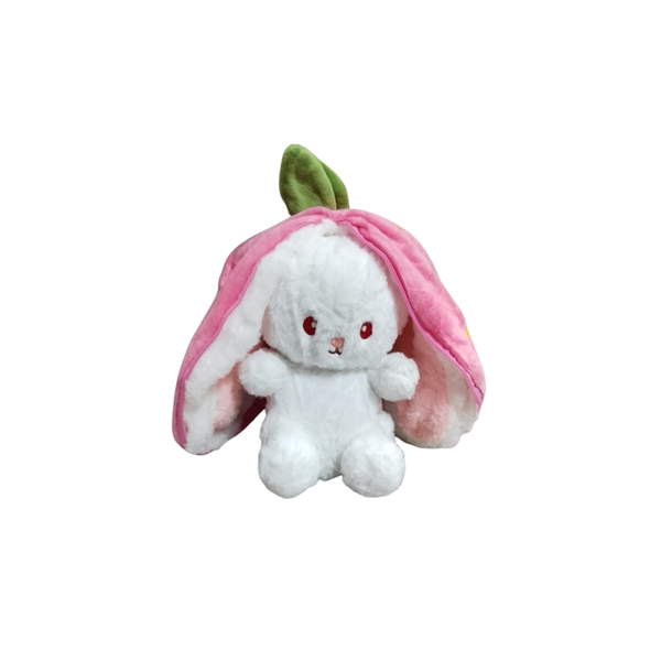 Peach Bunny Plush